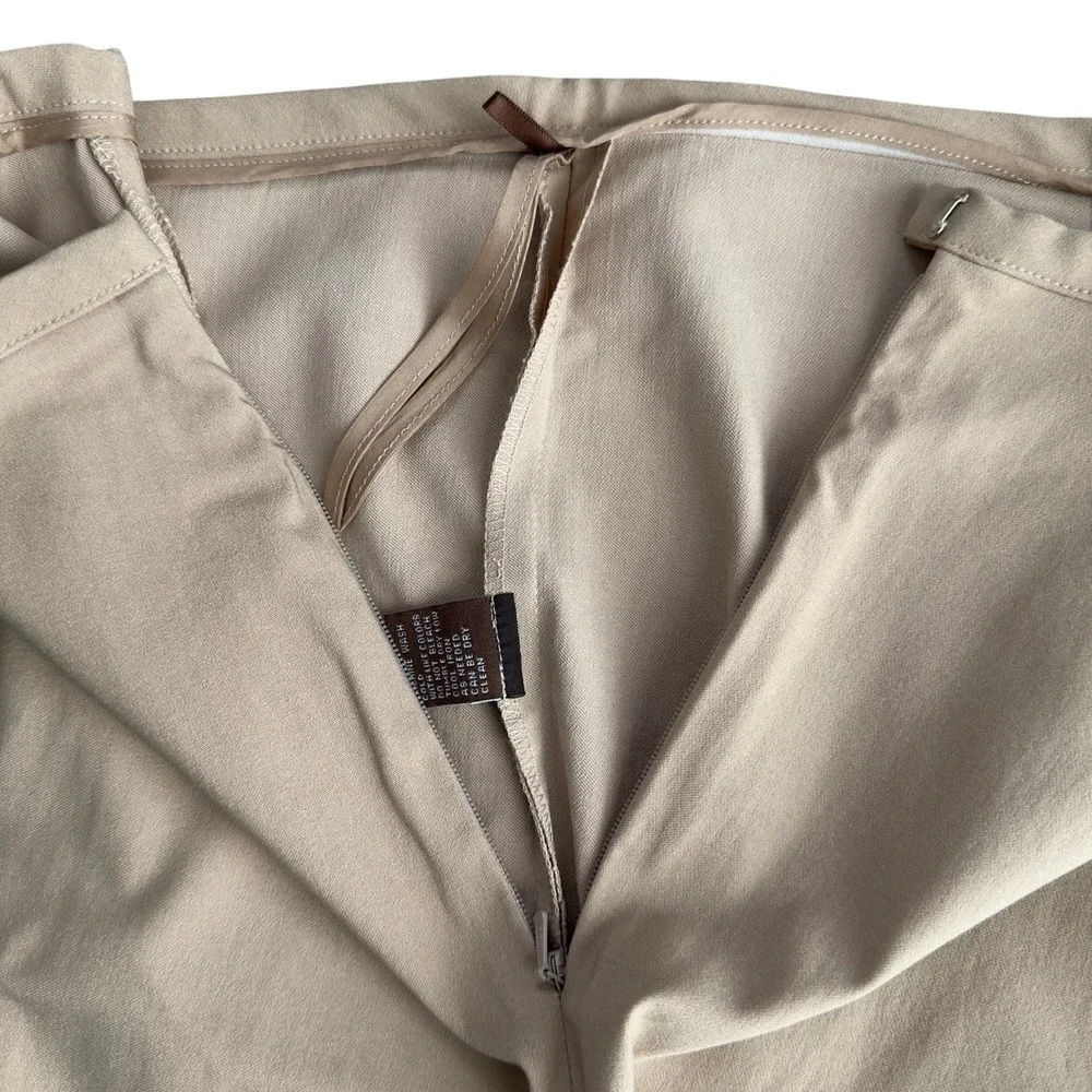 J.McLaughlin Beige Pants Size 12 Straight Leg Casual‎ Career Trousers